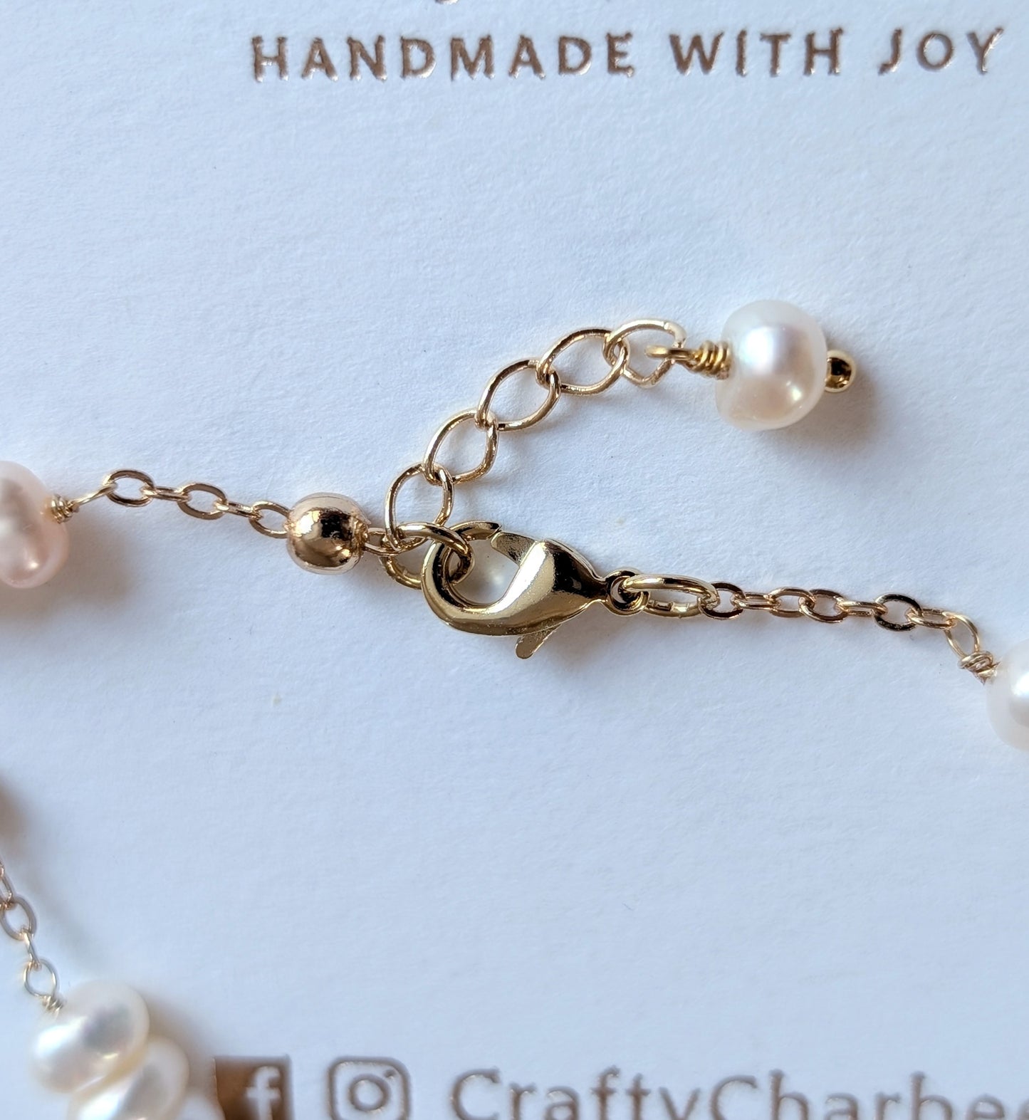 Pearl Trio 14K Gold Plated Bracelet, Freshwater Pearl